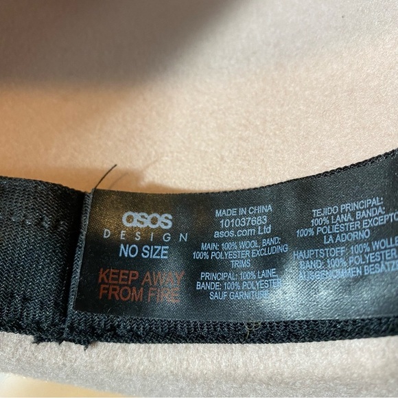 ASOS DESIGN Felt Cowboy Hat Pink - Picture 12 of 12